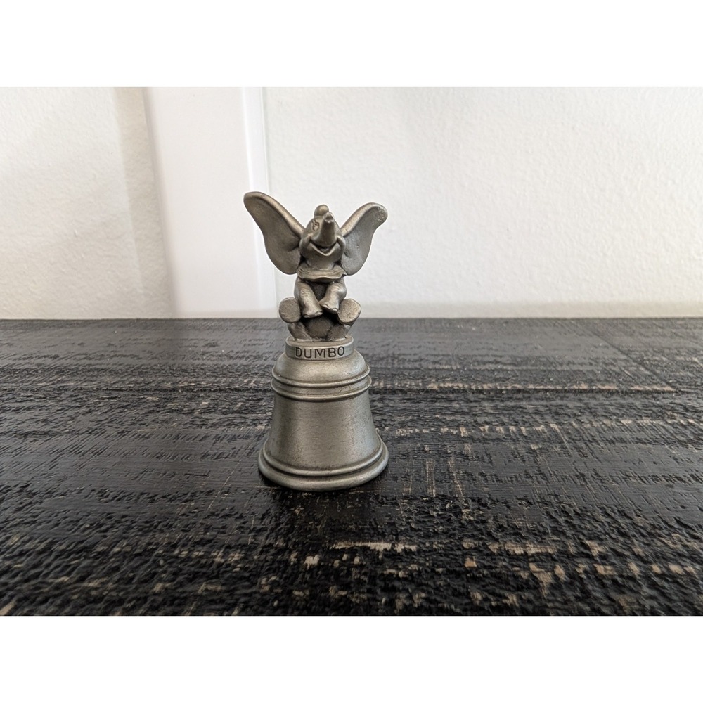 Fine Pewter Schmid Disney Dumbo Bell - 2.2" - USA Vintage Plus Bonus